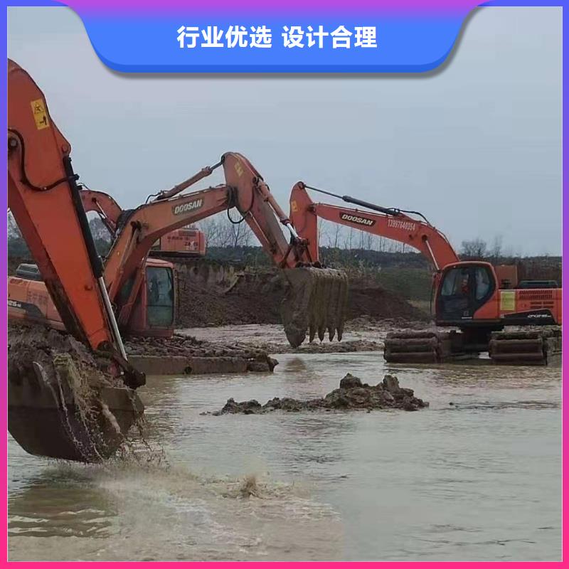 鱼塘清理挖掘机出租安装加工定制