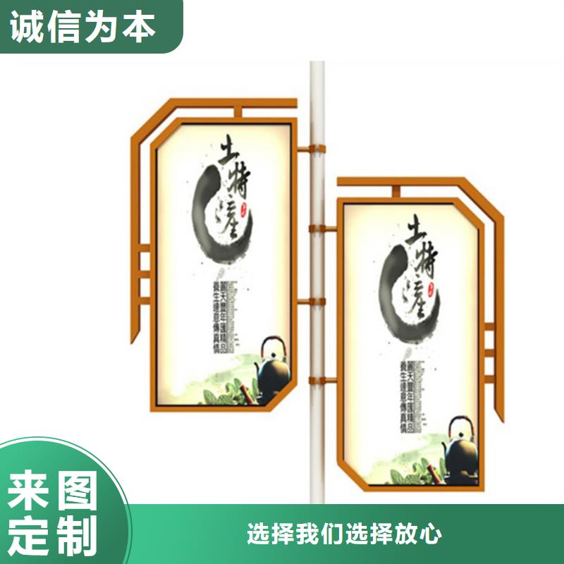 马路灯杆广告架来厂考察本地生产商