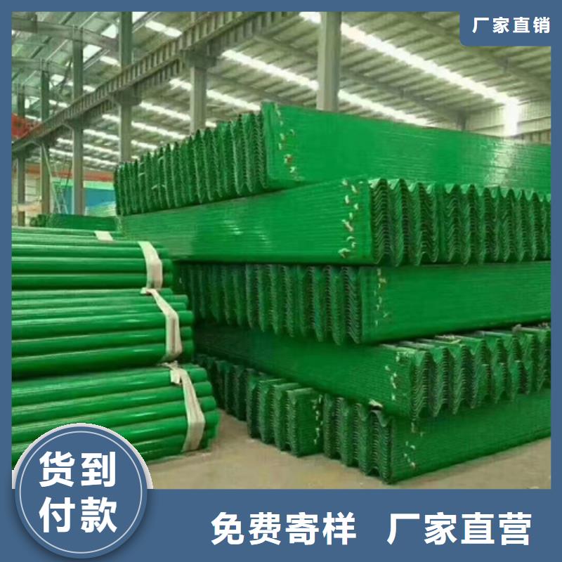 波形护栏立柱包邮工程施工案例