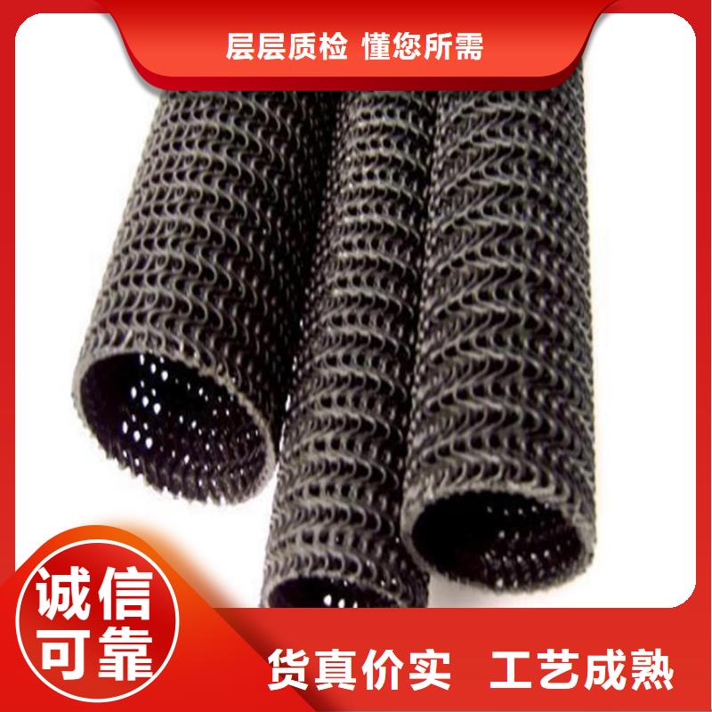 【硬式透水管】单向塑料土工格栅快捷物流现货直供
