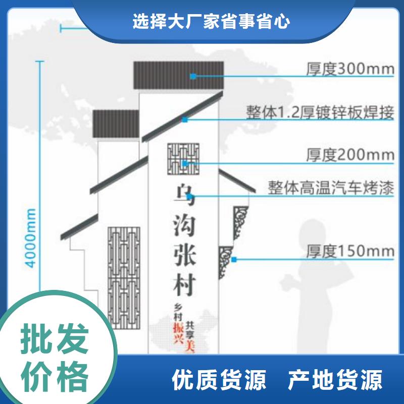 烤漆美丽乡村标牌批发价格厂家批发价