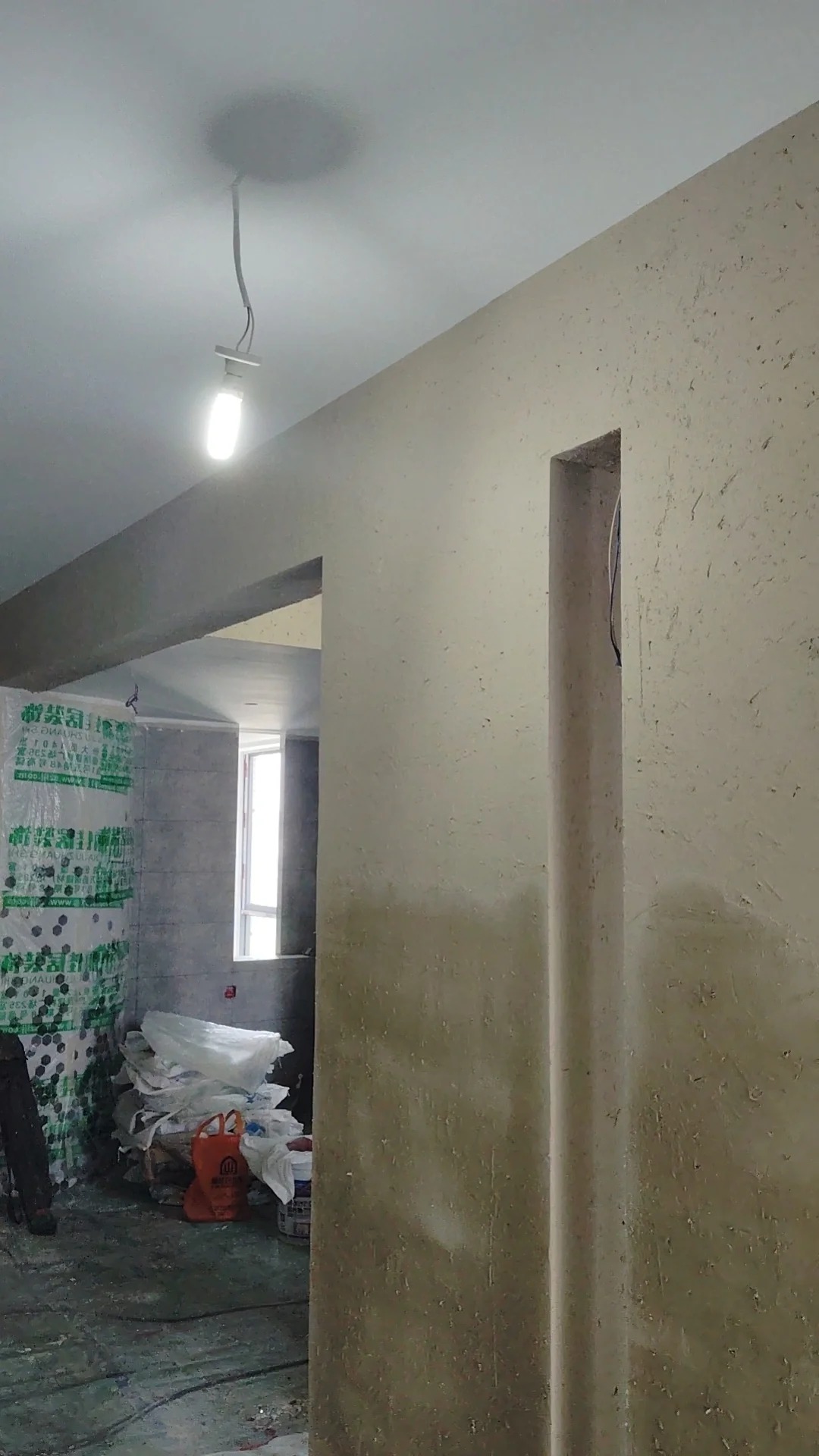 断层仿泥巴墙涂料施工#农家小院#乡村建设#民宿改造打造行业品质