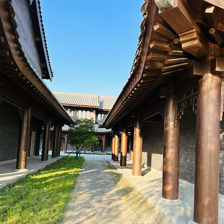 仿古园林建筑木纹漆厂家电话质量保证做工精细