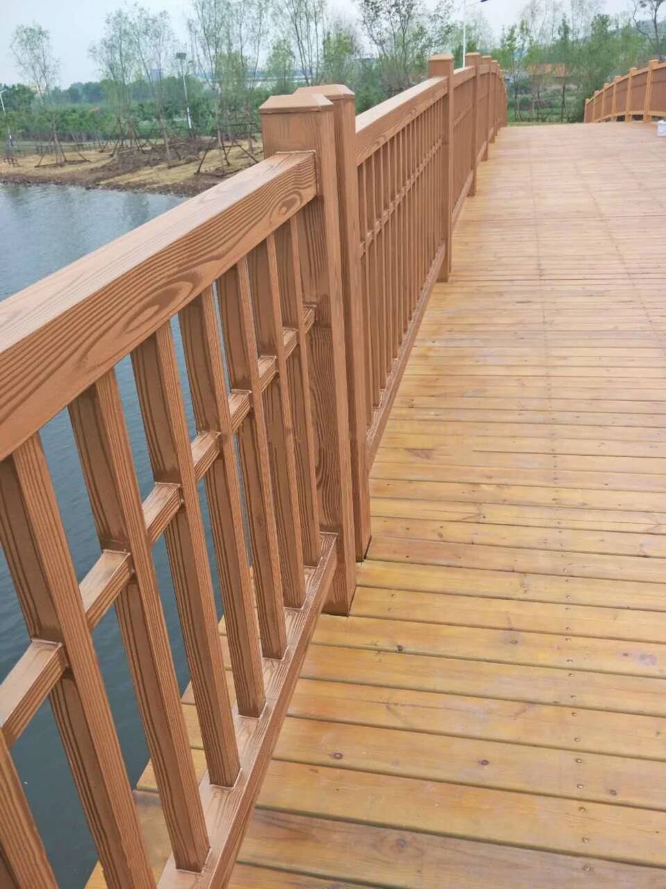 凉亭花架木纹漆批发多少钱当地公司