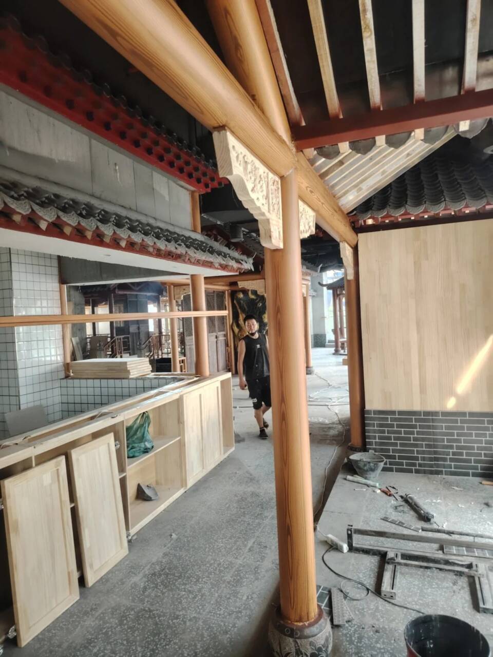 园林建筑木纹漆，内外墙木纹漆，艺术涂料厂家批发价格实惠