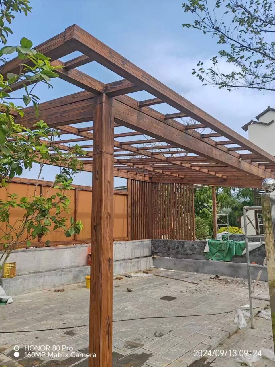 仿古园林建筑木纹漆厂家施工实力大厂家