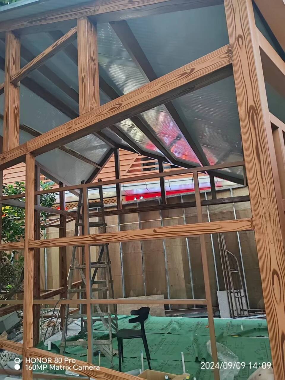 园林景区凉亭木纹漆施工价格