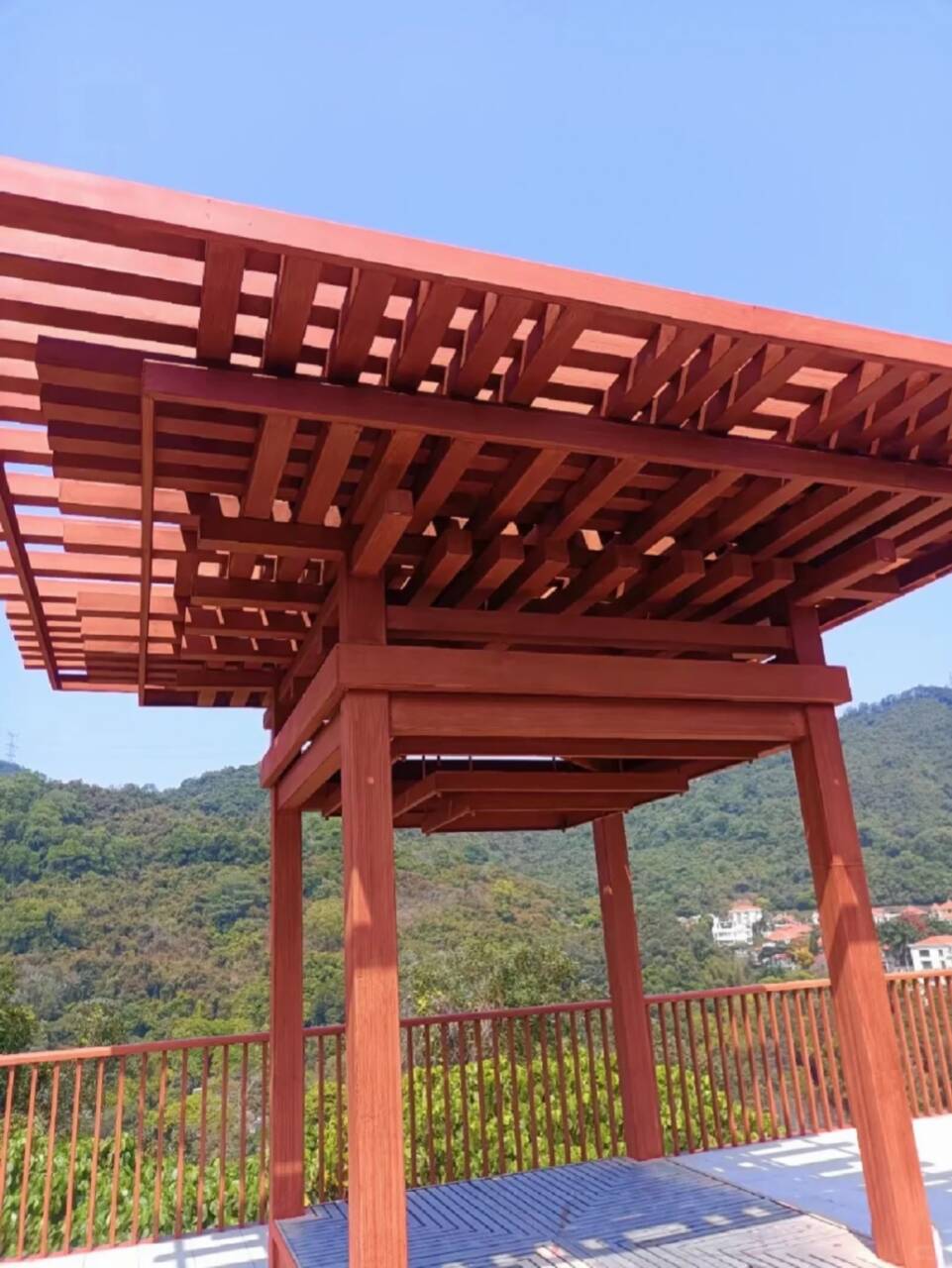 栈道护栏木纹漆全包施工价格儋州市品质不将就