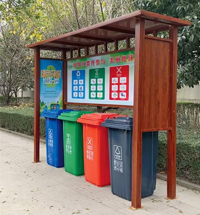 不锈钢垃圾分类亭垃圾房信赖