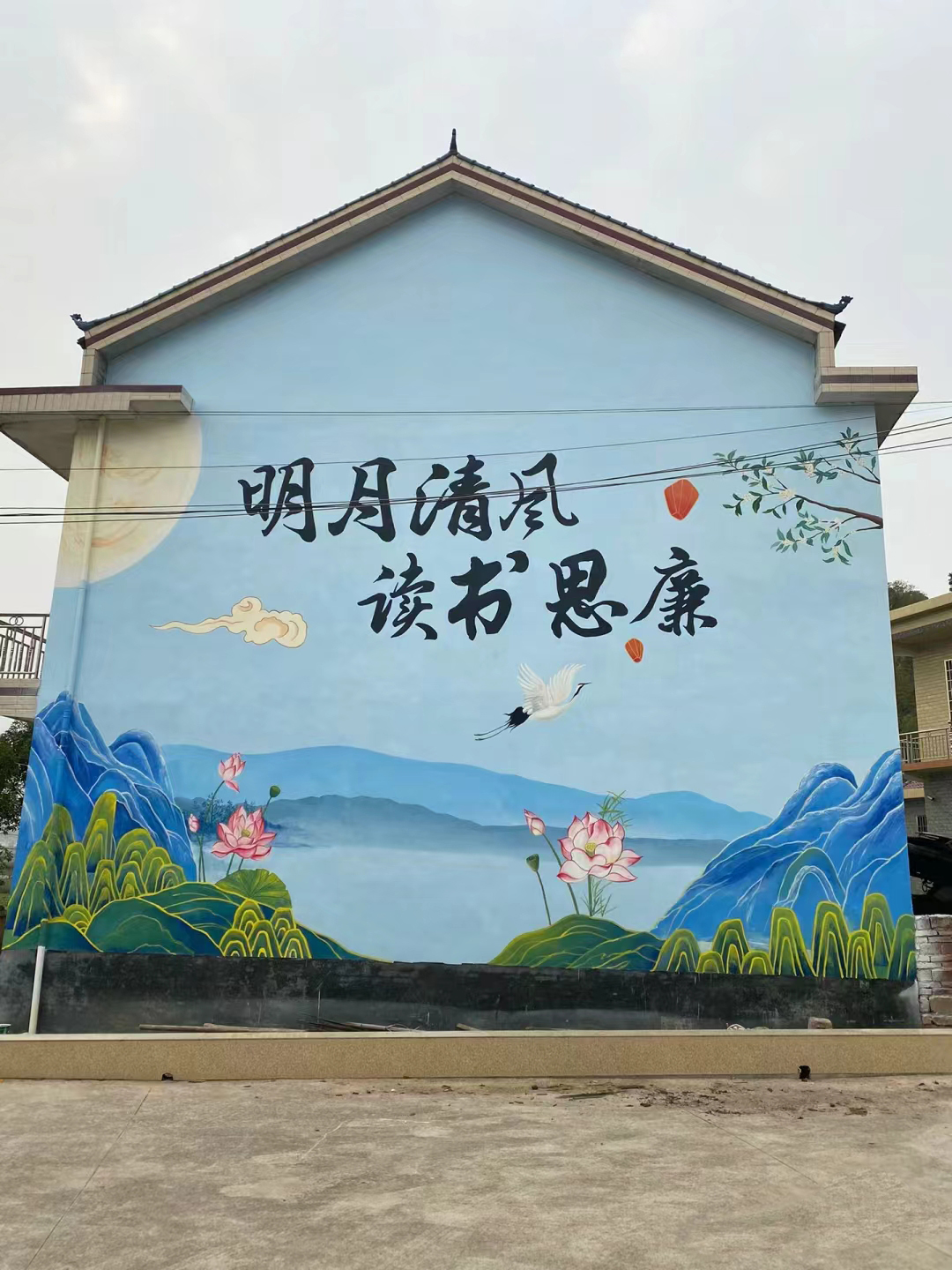 外墙彩绘手绘壁画团队